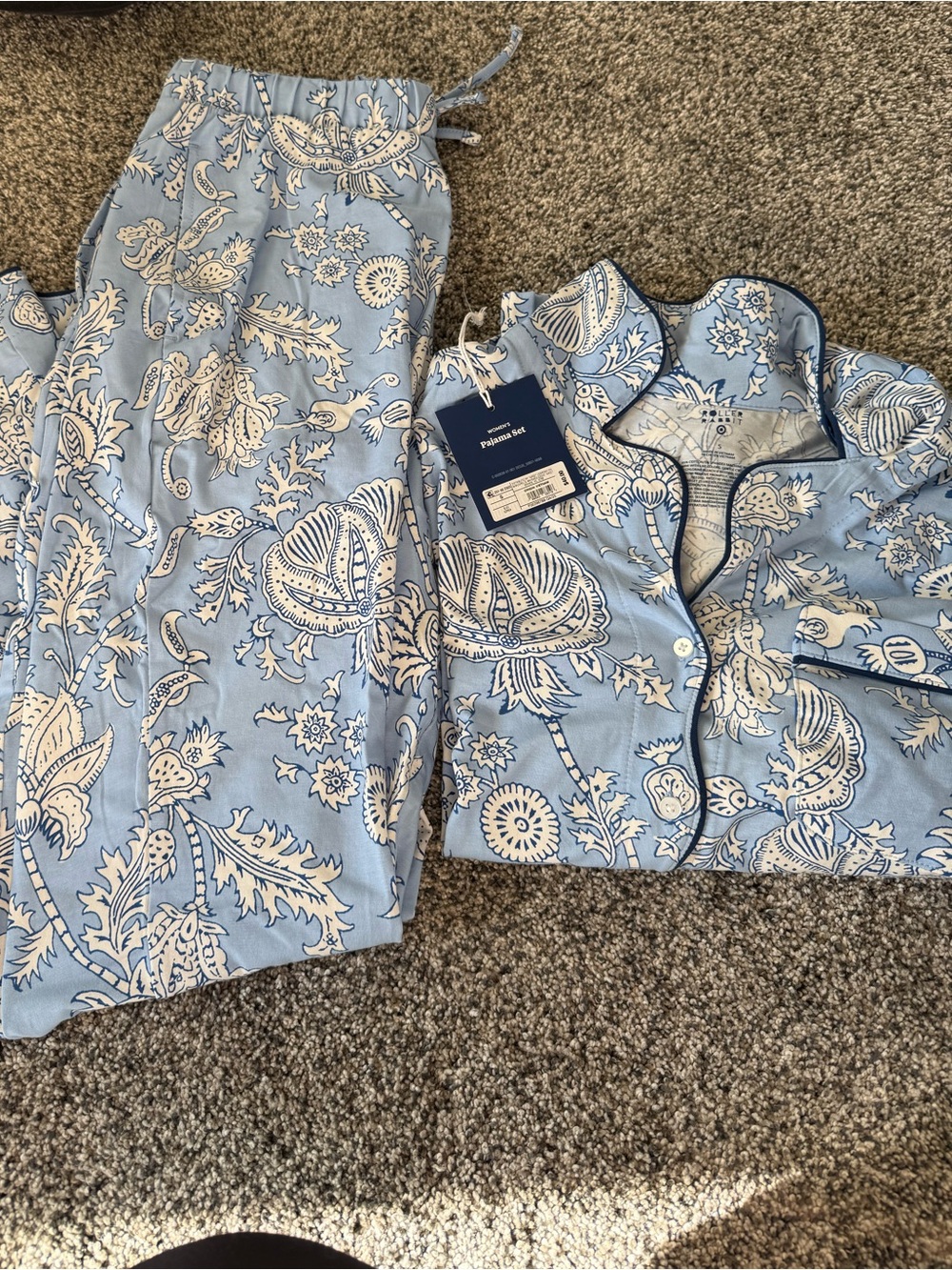 Roller Rabbit x Target Blue Floral Pajama Set | NWT